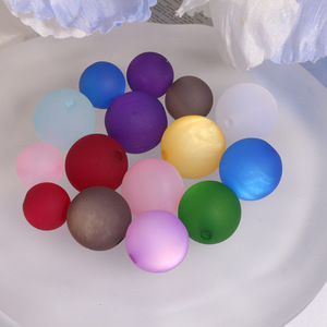 Hand Feel Frosted 12mm 16mm Acrylic/Resin Cat's Eye <strong>Beads</strong> DIY Beaded Pen Bracelet Mobile Phone Chain Keychain Chain Accessories - Product Image 2