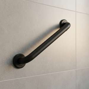 Barra de Agarre de Acero Inoxidable Negro Mate para Montar en la Pared, 42 Pulgadas, Antideslizante, Duradera, Pasamanos para Baño, Diseño Minimalista - Product Image 1