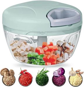 Picador de Ajo Manual de Acero Inoxidable de 500 ml con Cuerda, Buen Ayudante de Cocina, Picador de Ajo Multifuncional, Picador de Verduras - Product Image 1