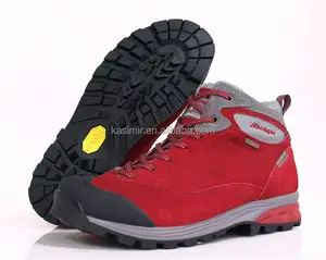 पेशेवर आउटडोर जूते रंगीन साबर चमड़े लंबी पैदल यात्रा के जूते