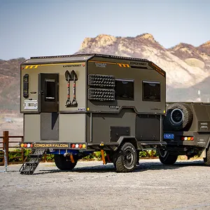 Sıcak satış Rv çekme karavan en çok satan kamp römorku Off Road karavan lüks 4Wd Offroad karavan