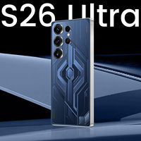 5G S26 Ultra Global pemasok jumlah besar pengisian cepat pembuka kunci wajah 7.3 inci 16Gb + 1TB 108MP 8000mah ponsel pintar Android 14 Premium