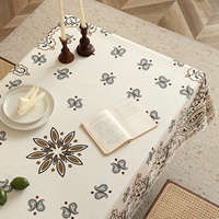 Nappe à motif géométrique de style persan spirituel, texture tissée, lavable en machine, pour fêtes, mariages et décoration intérieure