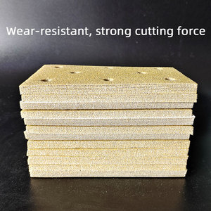 Disco abrasivo amarillo Rectangular para amoladora, hoja de Flocado de papel de lija, 95/100 MM, adecuado para FESTOOL, 180 Uds. - Product Image 3