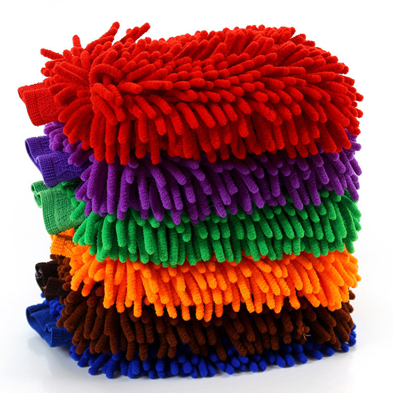 Водонепроницаемый авто шениль из микрофибры для очистки Автомойка рукавицей микрофибры по уходу за автомобилем перчатка синель чистые перчатки для автомобиля