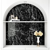 Papel Tapiz de Mármol 3D Brillante, Adhesivo Impermeable para Paredes, Azulejos, Gabinetes, Película Autoadhesiva en Rollo