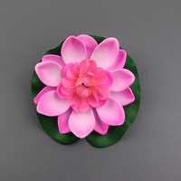 Ensemble de fleurs de nénuphar artificielles colorées décor d'étang flottant réaliste pour jardin Halloween pâques nouvel an chinois nouvel an