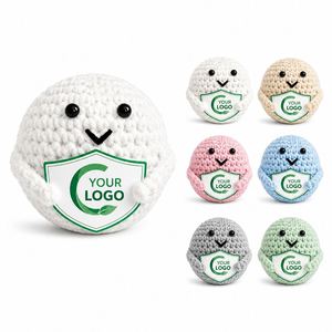 Custom Creative Crochet Golf Ball Plush Doll Warm Handmade <b>Knitted</b> <b>Toy</b> Shield Cute Golf Lover Keepsake Decoration Artificial - Product Image 1