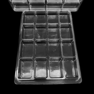 Bandeja Transparente de Plástico para Mascotas, 10 mm de Altura, Bandeja Universal para Empaque de Blíster de Fundas de Teléfono con Compartimentos Pequeños - Product Image 2