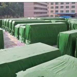 防水油布覆盖绿色防水地面野营多功能家具