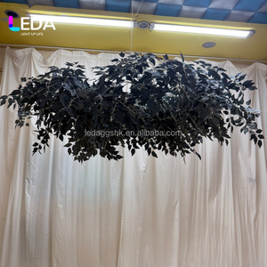 LEDA ขายส่งช่อดอกไม้ประดิษฐ์สีฟ้าสำหรับตกแต่งเพดานงานแต่งงาน  ดอกไม้แขวนเพดานสำหรับตกแต่งงานอีเว้นท์ ปาร์ตี้ และเวที - Product Image 1