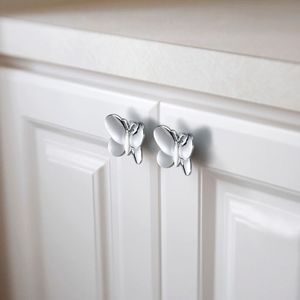 Butterfly Furniture Handle Zinc Alloy Minimalist Cabinet <b>Knob</b> For Kids Room <b>Drawer</b> Wardrobe Door Nordic Style - Product Image 2