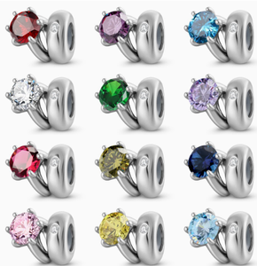 <span class=keywords><strong>Bracelet</strong></span> à breloque en argent sterling S925 avec zircon taille brillant, pierre unique, certifié GDTC, tendance, pour usage quotidien, DIY, best-seller - Product Image 2
