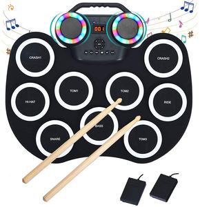 Mini ensemble de jouets en silicone Jazz Cymbales à faible volume <span class=keywords><strong>Caisse</strong></span> <span class=keywords><strong>claire</strong></span> Ensemble de batterie professionnel pour enfants - Product Image 5
