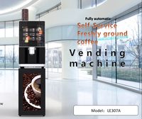 Machine à café automatique robotisée entièrement automatique en acier inoxydable de table, mini, électrique, commerciale et domestique, commande par application 307a