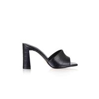 DB Croc Emboss Élégant Design Moderne Bloc Talon Simple Slip-on Style Femmes Chaussures