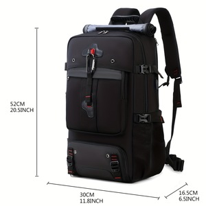 Tas Ransel Kasual Kapasitas Besar 56-75L Bahan Oxford Premium untuk Perjalanan, Hiking, dan Sekolah - Product Image 2