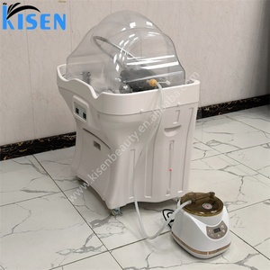 Kisen High-<b>end</b> Portable Shampoo Bowl with Water tank Manicure Salon Furniture Set Luxury Nail Salon Furniture Shampoo Bowl - Product Image 5