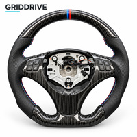 Volant en fibre de carbone personnalisé pour la série E avec palettes de commande pour E90 328i E60 E46 E87 E92 M3 E39 E70 E71 E82