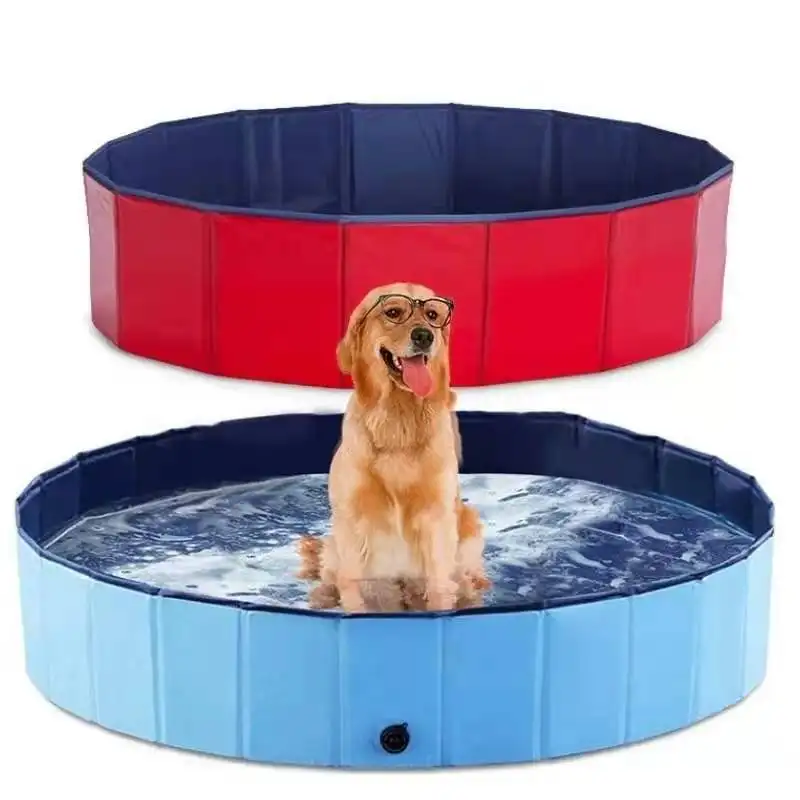 Portable Multi-functional Outdoor Foldable Collapsible Pet Dog Swimming Pool Hard Plastic Bathtub for Puppy Dogs Cats and Kids