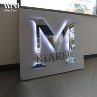 Nouvelle arrivée, enseigne rétroéclairée LED personnalisée, enseigne LED 3D, enseigne en aluminium pour boutique, signalétique commerciale