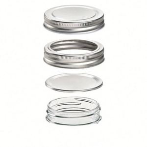 Vente en gros de conserves d'aliments pour confitures sauce miel bocaux conteneur bocaux Mason à large ouverture 8 oz 16 oz avec couvercles en métal - Product Image 2