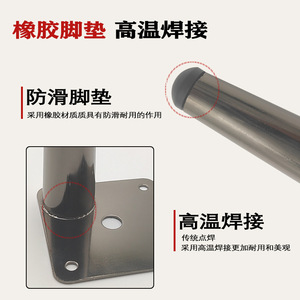 Wansheng Furniture <b>Legs</b> Straight Cone 17cm Gun Black Cold Rolled Steel <b>Sofa</b> Coffee Table TV Cabinet Bedside Table Hardware - Product Image 3