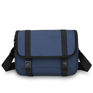 Sac messager en nylon bleu marine OEM en gros avec fermeture à boucle, petite taille, durable, pour usage quotidien, sac bandoulière - Product Image 3