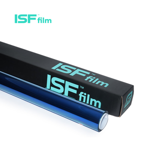 ISF 91% UVR Auto cerámica tinte película Azul 2,5 Mil aislamiento Solar parabrisas polarizado PET para ventana de coche automotriz camaleón UV - Product Image 1