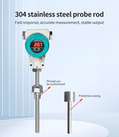 Transmitter Temperatur Anti Ledakan Industri Sensor Probe Pt100 USB LED Output 4-20mA Tahan Air IP65 HART Opsional