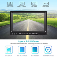 7 pouces étanche DVR Split Monitor double vue arrière caméra de recul grands véhicules système de recul pour Semi Box Truck RV