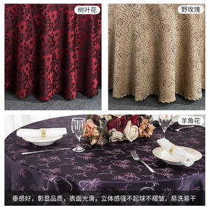 ผ้าปูโต๊ะทรงกลมสไตล์ยุโรปผ้าปูโต๊ะลายดอกไม้หักโต๊ะกระโปรงร้านอาหารโรงแรม - Product Image 2