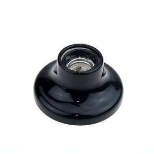 CE Decorative Lamp Socket Black/white <strong>Batten</strong> Ceramic Edison Lamp <strong>Holder</strong> - Product Image 5