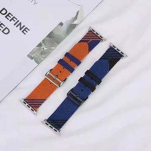 Jettda logotipo personalizado de alta calidad para Apple Watch1 ~ 8 SE Correa oficial con la misma correa de nylon tejida en contraste de estilo - Product Image 4