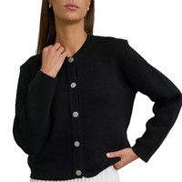 Pull-over décontracté cardigan en tricot élastique à manches longues de style russe européen et américain pour l'automne et l'hiver