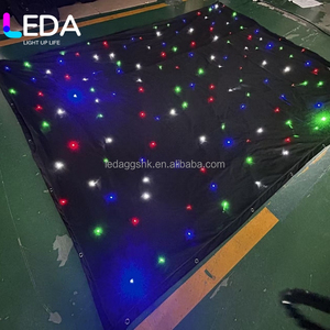 LEDA Factory Led 3In Star <b>Curtain</b> Rgb Stage Party Club <b>Lights</b> Velvet Star Cloth <b>Light</b> For Indoor Bar Concert Wedding - Product Image 2