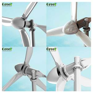 1 кВт высокая Выходная горизонтальная ось ветряная турбина силовая система с низким стартом ветрогенератора для литиевой батареи 5000 Вт Номинальная - Product Image 2
