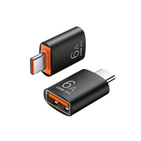 Adaptateur OTG USB 3.0 Type-C USB-A 6A à courant élevé, convertisseur de carte mémoire et clé USB pour ordinateur portable et surveillance industrielle