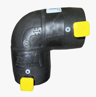 Penjualan Panas Harga Pabrik Standar Eropa HDPE Electrofusion Casting High 45 Degree Elbow Pipe Fittings SDR11 SDR17 20-315mm