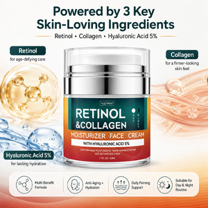 OEM corea Anti invecchiamento rapido antirughe riparazione crema viso Anti-invecchiamento quotidiano retinolo viso crema antietà con retinolo acido ialuronico - Product Image 4