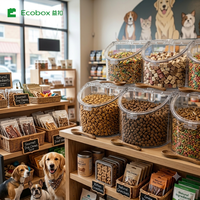 Offre Spéciale : Bacs et Contenants Alimentaires Scellés de Qualité Alimentaire pour l'Affichage en Magasin d'Aliments pour Animaux de Compagnie