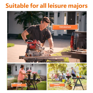 WX051 Multi Functional Workbench Mobile Portable Woodworking Operation Table Saw Table Folding <b>Tool</b> - Product Image 6