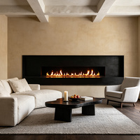 Cheminée Inno-Fire de 60 pouces (150 cm) avec télécommande, chauffage intérieur au bioalcool