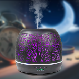 Diffuseurs d'huiles aromatiques au design unique vintage en métal humidificateur à brume fraîche pour huiles essentielles - Product Image 6