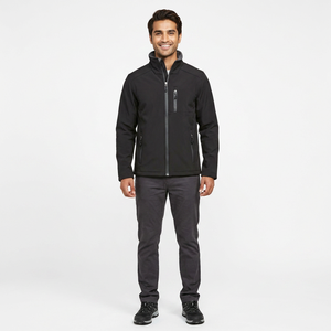 Veste Softshell Imperméable de Haute Qualité pour Hommes, Taille Plus, Isolée, Chaude, Nouveau Style, Coupe-Vent, Polaire, Broderie Imprimée - Product Image 1