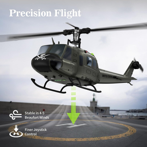 เฮลิคอปเตอร์บังคับวิทยุไฟฟ้า Iroquois <span class=keywords><strong>Huey</strong></span> ขนาด 27:1 แบบ 6CH Flybarless Brushless RTF พร้อมระบบ Gyro 6 แกน บินค้างอัตโนมัติ ทำจากพลาสติก สำหรับผู้ใหญ่ - Product Image 4