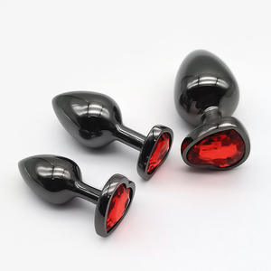 Masajeador Vaginal, Vibrador <span class=keywords><strong>de</strong></span> Metal Negro, Tapón Anal en Forma <span class=keywords><strong>de</strong></span> Corazón, Tapón Anal Suave, Productos para Juegos <span class=keywords><strong>de</strong></span> Adultos, Artículos Sexuales, Juguetes Sexuales - Product Image 6