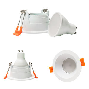 <span class=keywords><strong>GU10</strong></span> MR16 Cadre rond Downlight Housing Encastré Anti-éblouissement Led <span class=keywords><strong>Spot</strong></span> Down Light Housing Module réglable Led Downlight Frame - Product Image 3