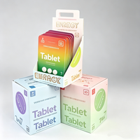Emballage personnalisé en blister pour tablette, carte en blister recyclable avec boîte de présentation, boîte en carton pour la vente au détail