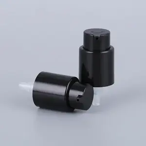 Venta de fábrica 24mm 24/410 Bomba dispensadora de <span class=keywords><strong>tratamiento</strong></span> de bloqueo izquierdo y derecho negro para loción de crema de suero Limpiador <span class=keywords><strong>facial</strong></span> - Product Image 1